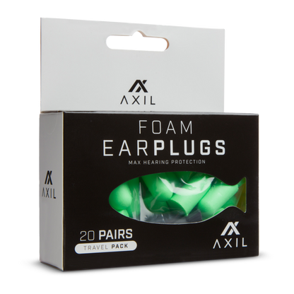 Foam Ear Plugs – 20 Pair Travel Pack